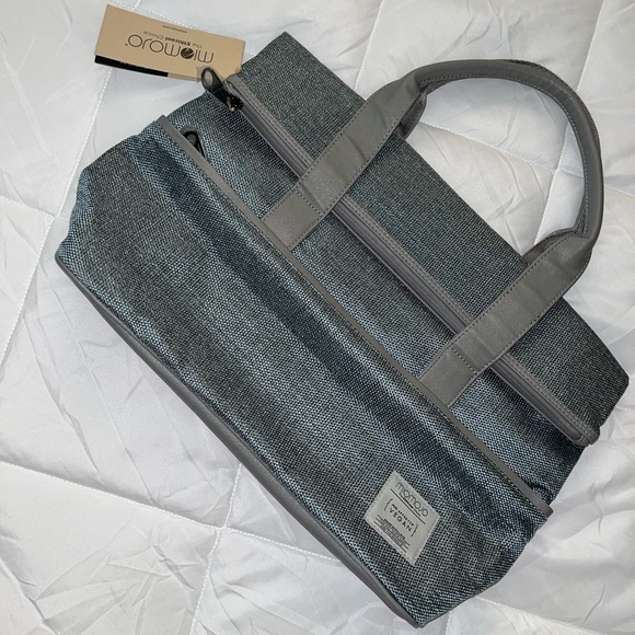 NWT MIOMOJO La Essential Teal/Grey Everyday Tote Bag- vegan PETA eco friendly - Picture 7 of 14